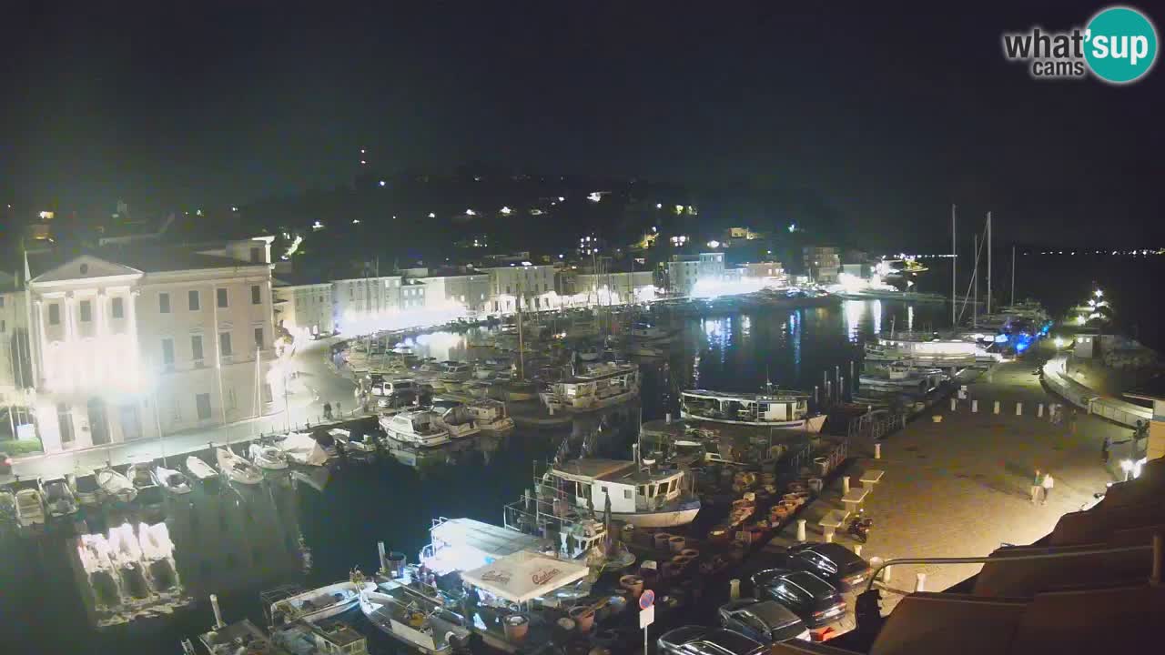 Live webcam da Pirano “Mandrač” – Splendida vista live da Villa Piranesi