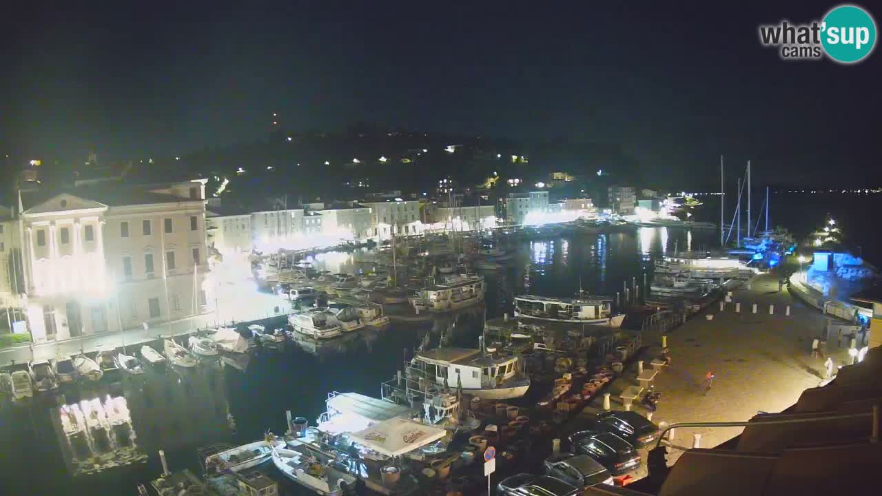Live webcam da Pirano “Mandrač” – Splendida vista live da Villa Piranesi