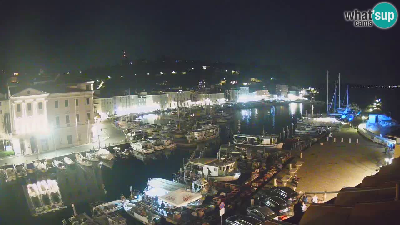 Webcam en direct de Piran “Mandrač” – Incroyable vue en direct de la Villa Piranesi