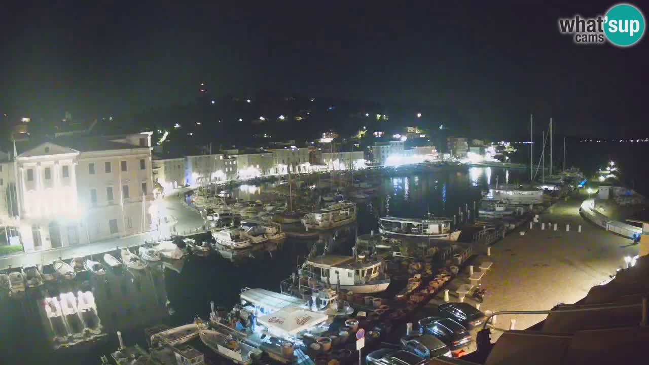 Live webcam da Pirano “Mandrač” – Splendida vista live da Villa Piranesi