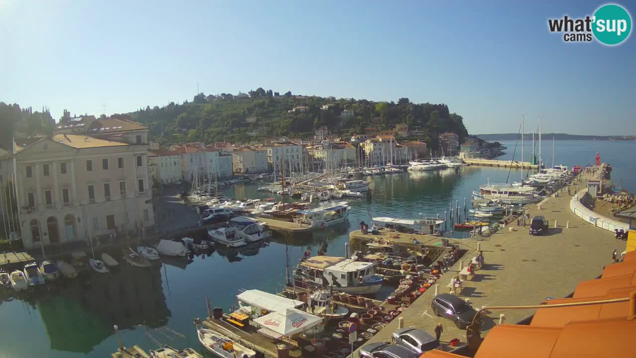 Live webcam da Pirano “Mandrač” – Splendida vista live da Villa Piranesi
