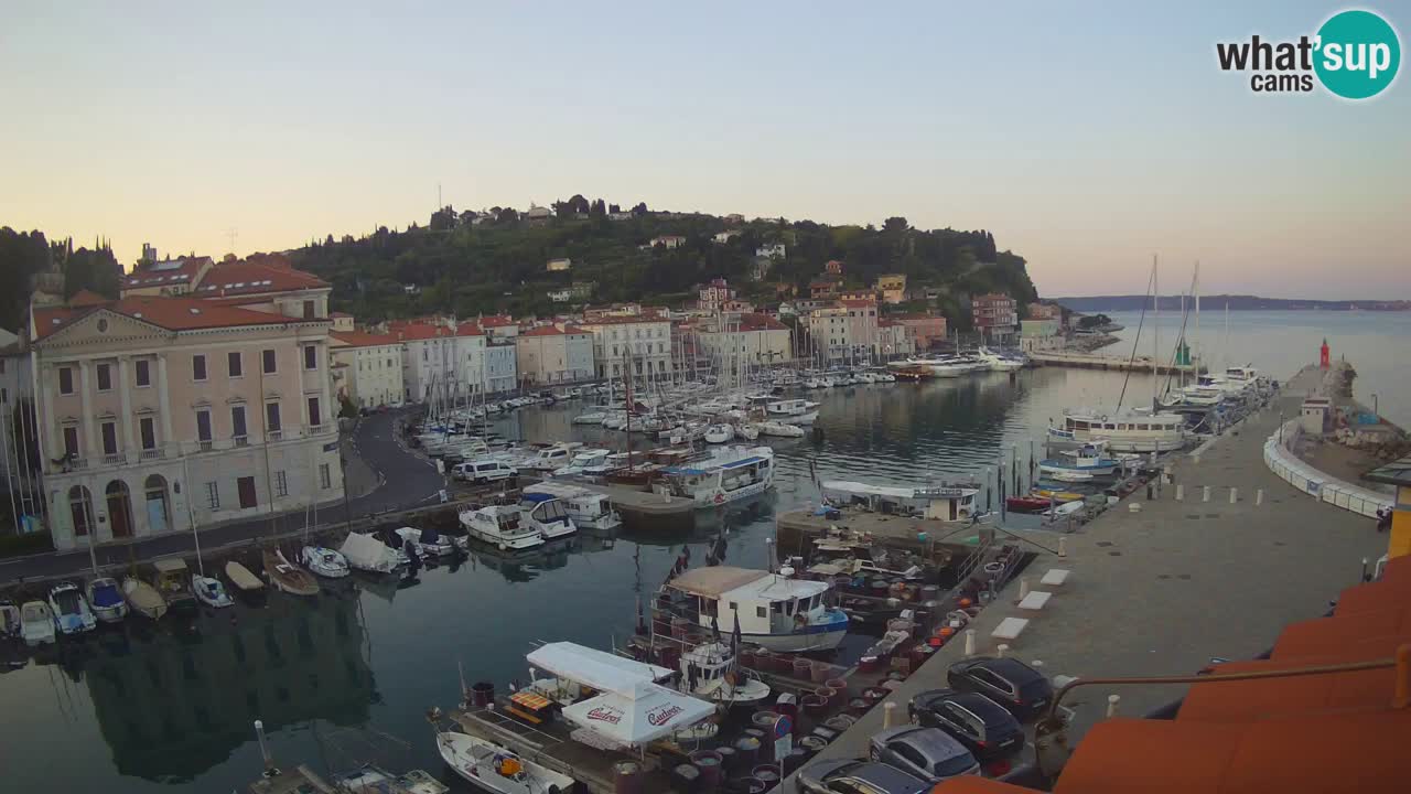 Live webcam from Piran “Mandrač” – Amazing live view from Villa Piranesi