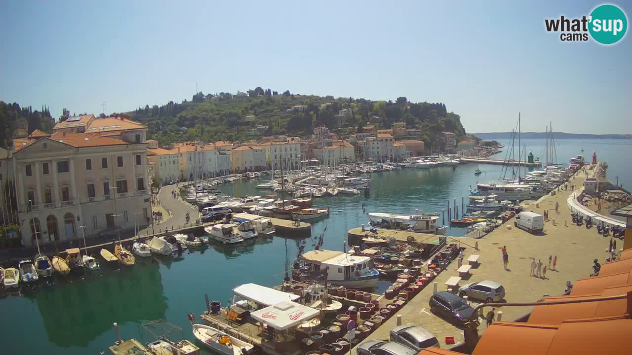 Live webcam da Pirano “Mandrač” – Splendida vista live da Villa Piranesi