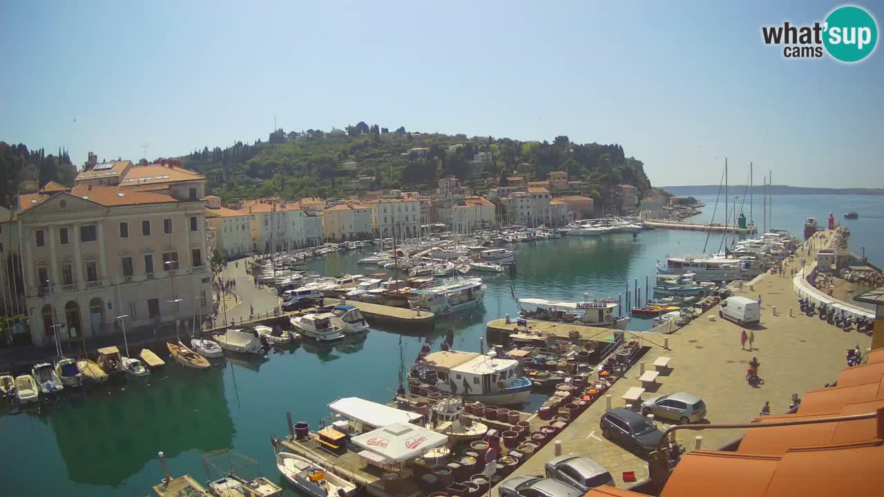 Live webcam from Piran “Mandrač” – Amazing live view from Villa Piranesi