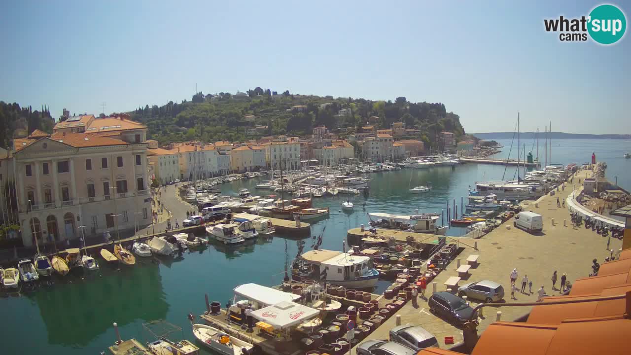 Live webcam from Piran “Mandrač” – Amazing live view from Villa Piranesi