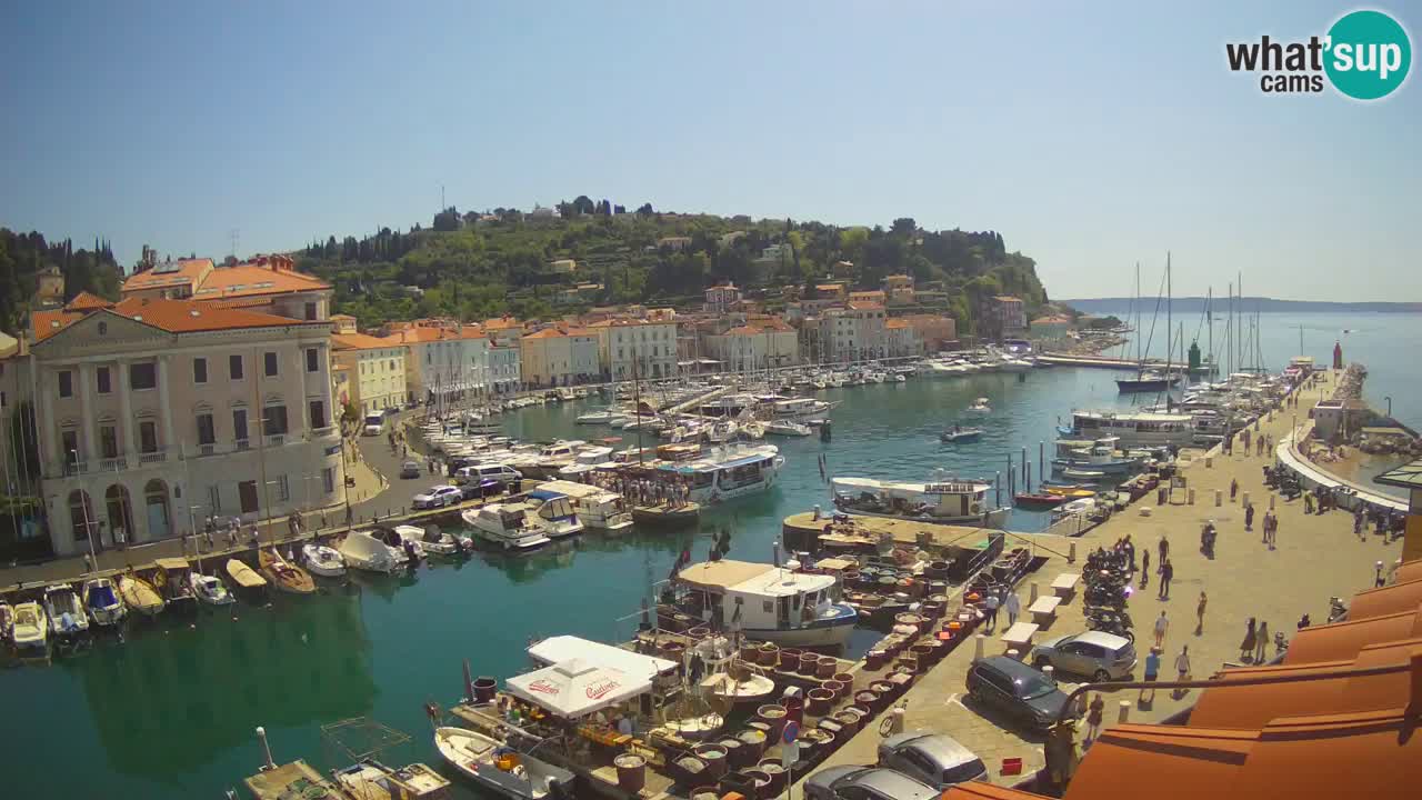 Live webcam from Piran “Mandrač” – Amazing live view from Villa Piranesi