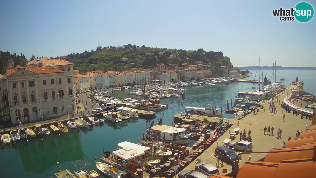 Live webcam from Piran “Mandrač” – Amazing live view from Villa Piranesi