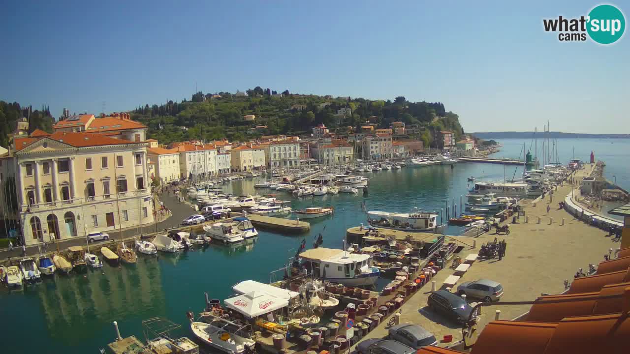 Live webcam from Piran “Mandrač” – Amazing live view from Villa Piranesi