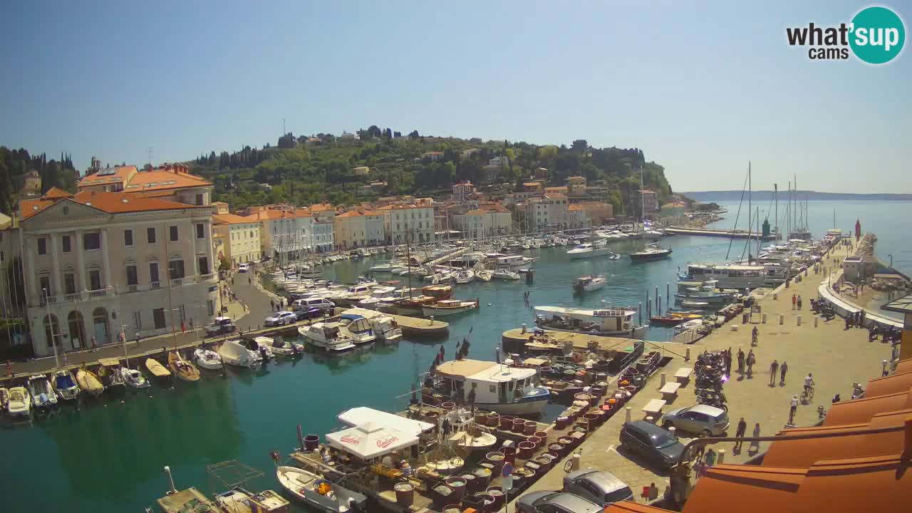 Live-Webcam aus Piran “Mandrač” – Erstaunliche Live-Ansicht von Villa Piranesi