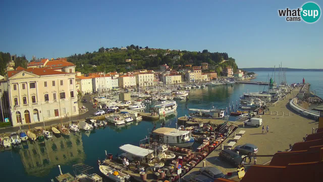 Live webcam from Piran “Mandrač” – Amazing live view from Villa Piranesi