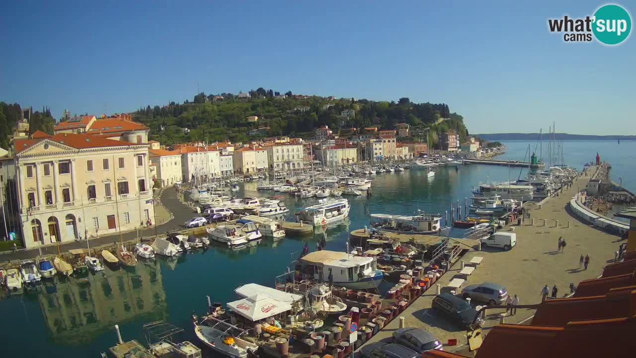 Live webcam da Pirano “Mandrač” – Splendida vista live da Villa Piranesi