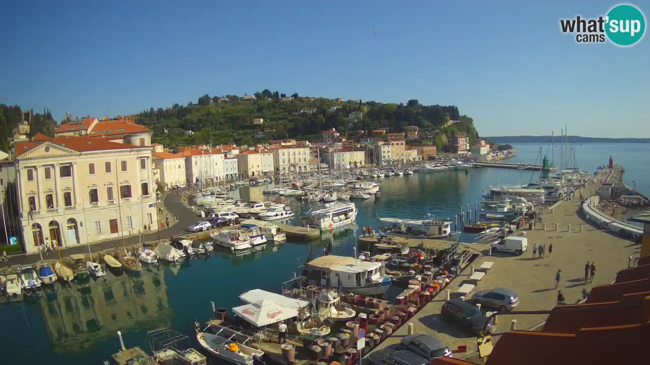 Live-Webcam aus Piran “Mandrač” – Erstaunliche Live-Ansicht von Villa Piranesi