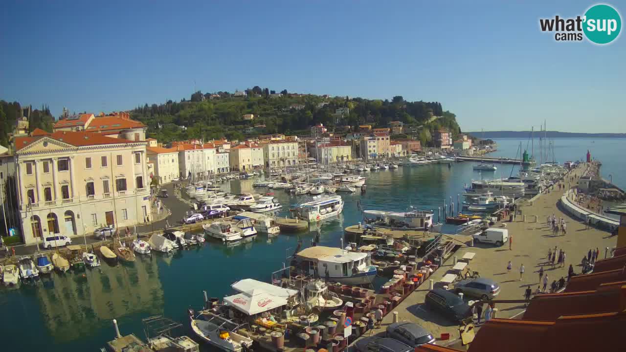 Live-Webcam aus Piran “Mandrač” – Erstaunliche Live-Ansicht von Villa Piranesi