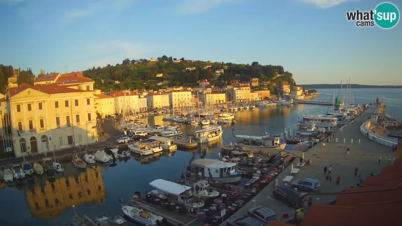 Live-Webcam aus Piran “Mandrač” – Erstaunliche Live-Ansicht von Villa Piranesi