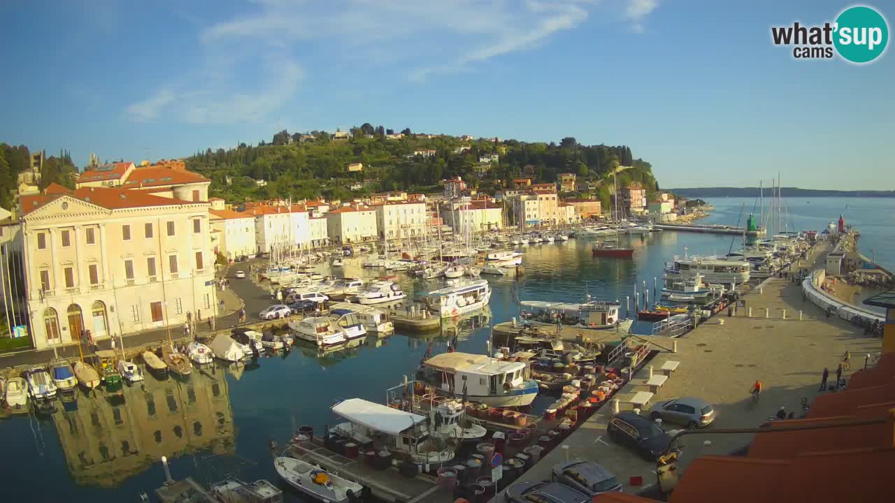Live-Webcam aus Piran “Mandrač” – Erstaunliche Live-Ansicht von Villa Piranesi