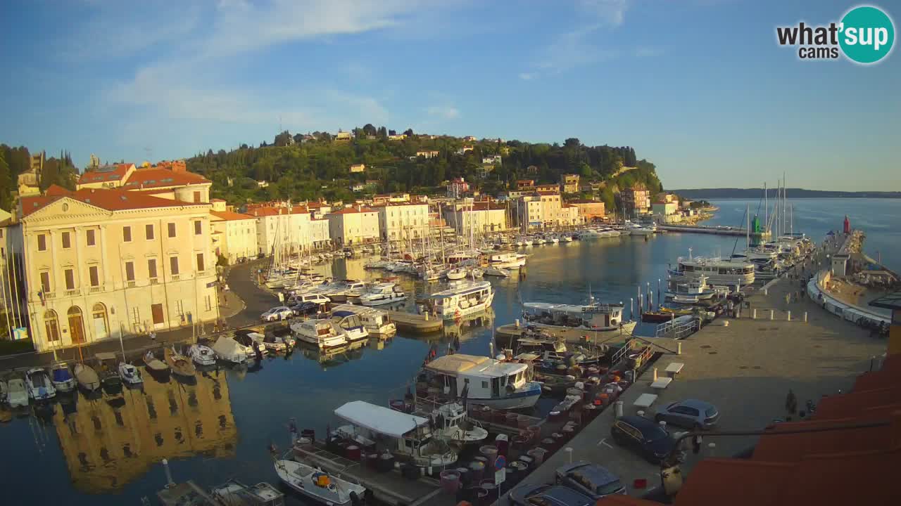 Live-Webcam aus Piran “Mandrač” – Erstaunliche Live-Ansicht von Villa Piranesi
