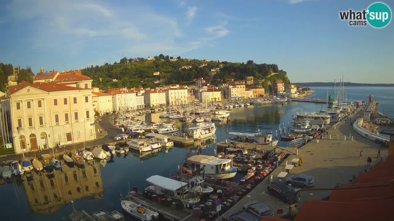Live webcam from Piran “Mandrač” – Amazing live view from Villa Piranesi