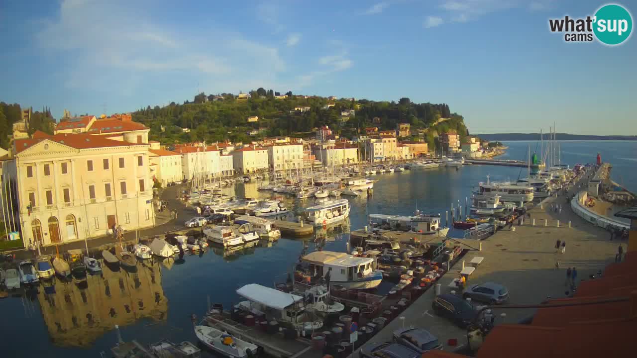 Live webcam from Piran “Mandrač” – Amazing live view from Villa Piranesi
