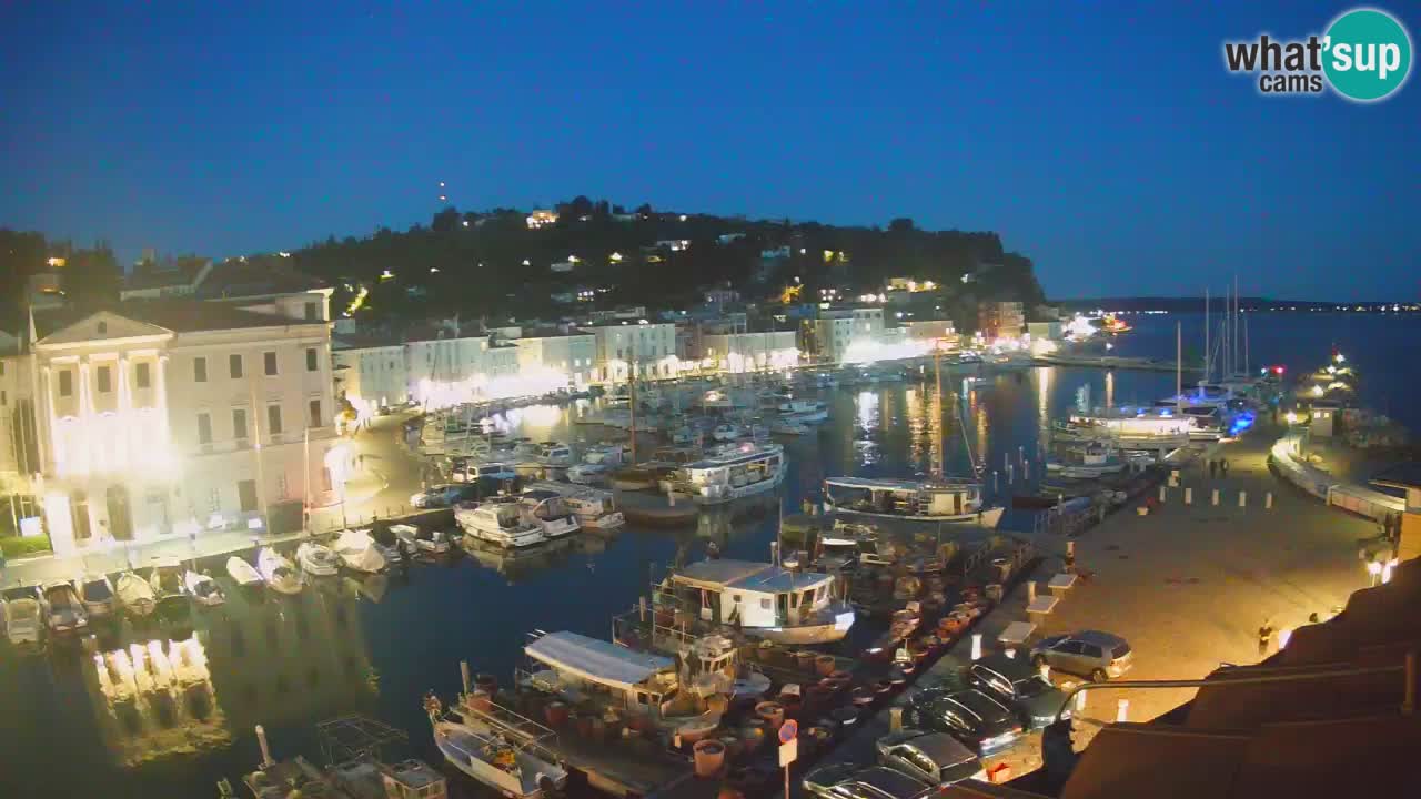 Live webcam da Pirano “Mandrač” – Splendida vista live da Villa Piranesi