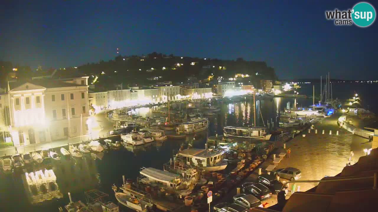 Live webcam da Pirano “Mandrač” – Splendida vista live da Villa Piranesi