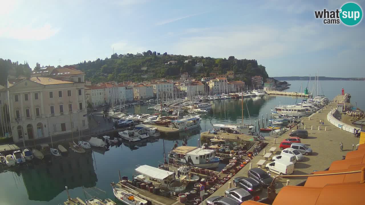 Live webcam from Piran “Mandrač” – Amazing live view from Villa Piranesi