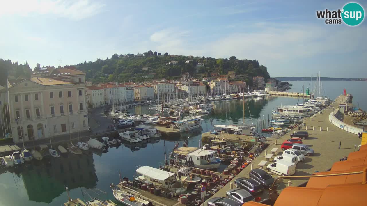 Live-Webcam aus Piran “Mandrač” – Erstaunliche Live-Ansicht von Villa Piranesi