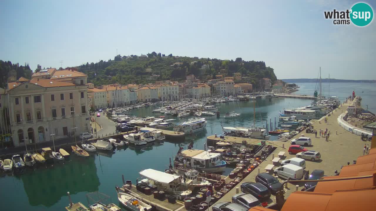 Live-Webcam aus Piran “Mandrač” – Erstaunliche Live-Ansicht von Villa Piranesi