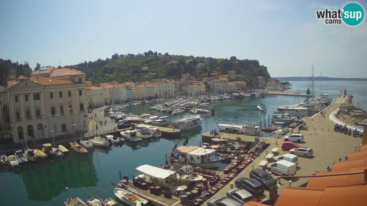 Live webcam da Pirano “Mandrač” – Splendida vista live da Villa Piranesi