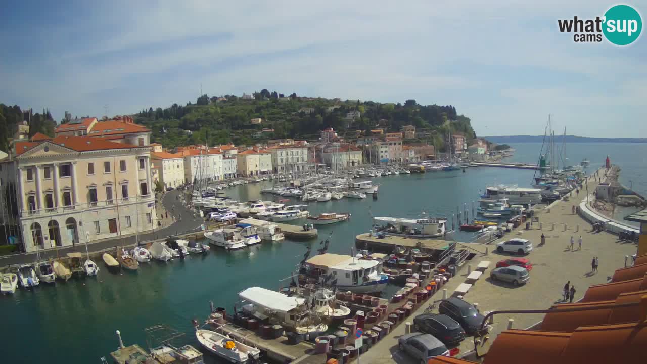 Live webcam da Pirano “Mandrač” – Splendida vista live da Villa Piranesi