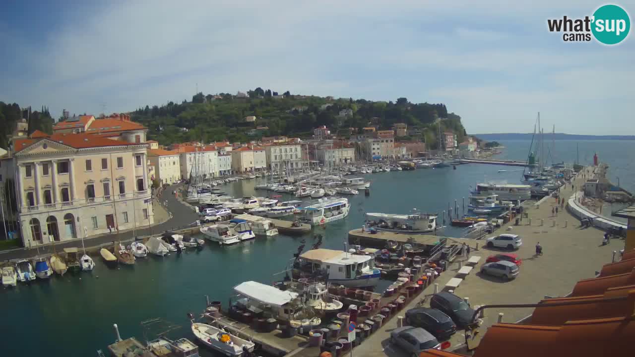 Live-Webcam aus Piran “Mandrač” – Erstaunliche Live-Ansicht von Villa Piranesi