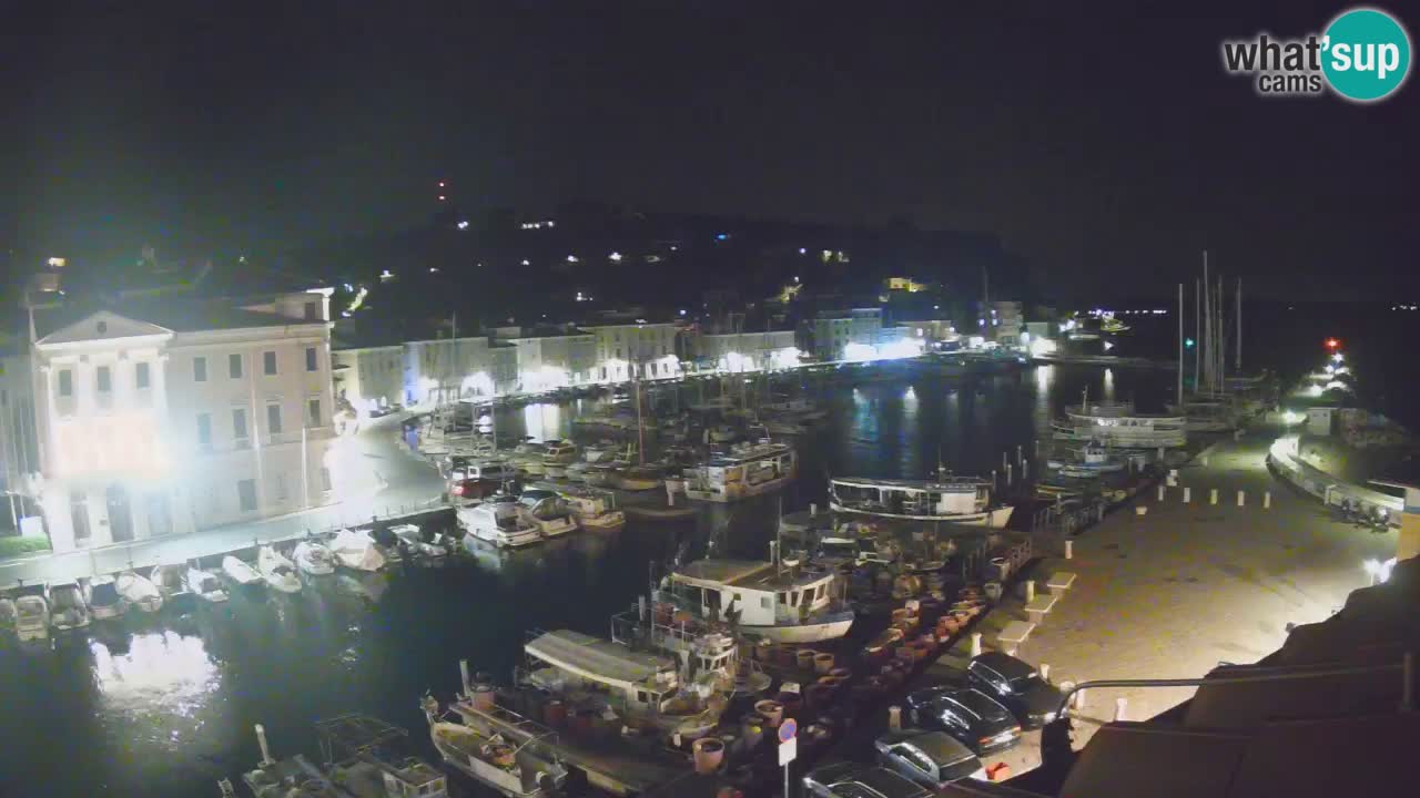 Webcam en direct de Piran “Mandrač” – Incroyable vue en direct de la Villa Piranesi