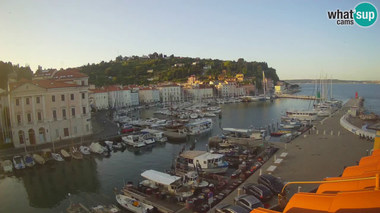 Live-Webcam aus Piran “Mandrač” – Erstaunliche Live-Ansicht von Villa Piranesi