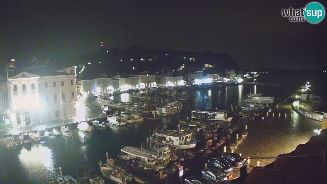 Live webcam da Pirano “Mandrač” – Splendida vista live da Villa Piranesi