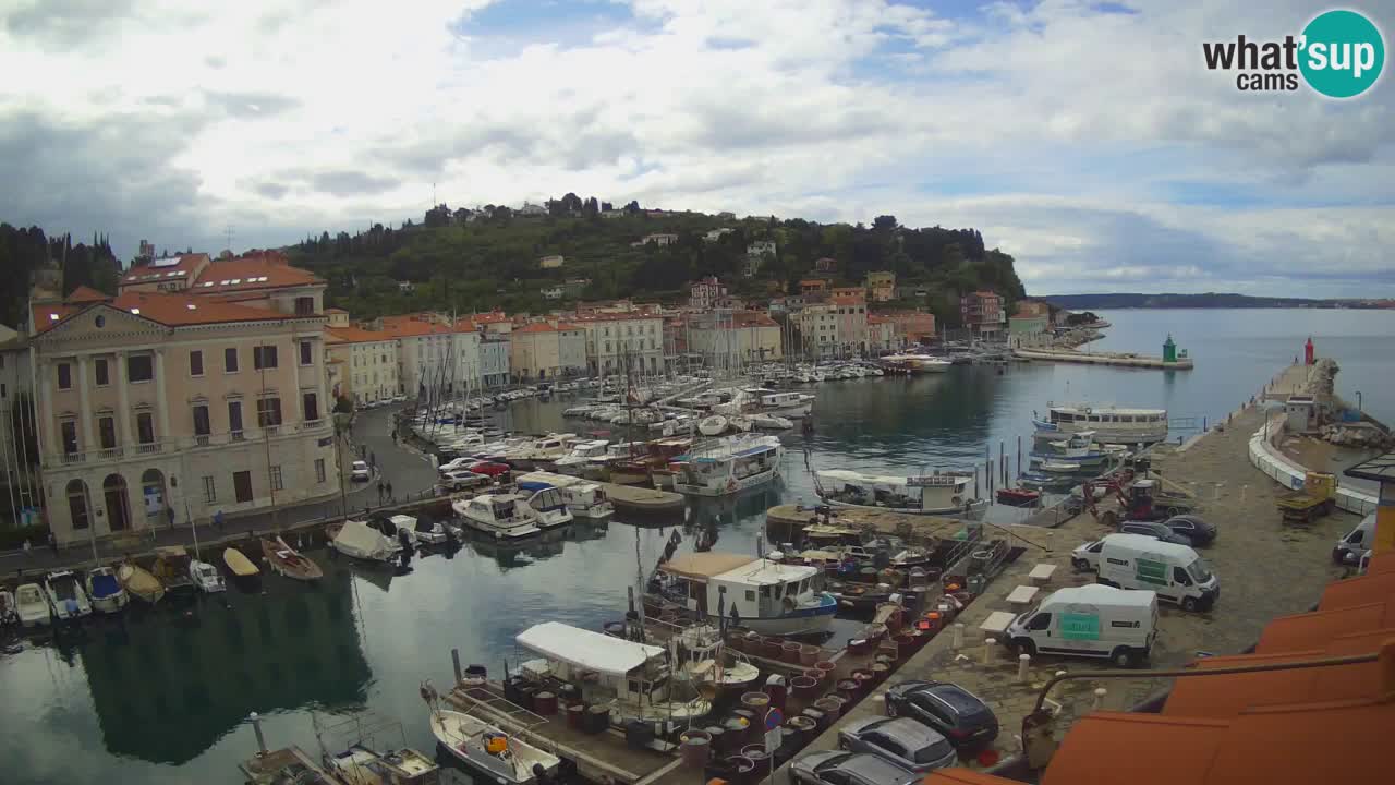 Live-Webcam aus Piran “Mandrač” – Erstaunliche Live-Ansicht von Villa Piranesi