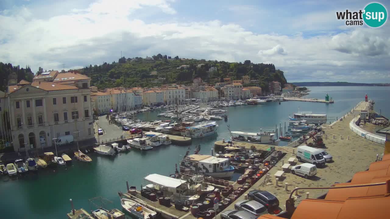 Live-Webcam aus Piran “Mandrač” – Erstaunliche Live-Ansicht von Villa Piranesi