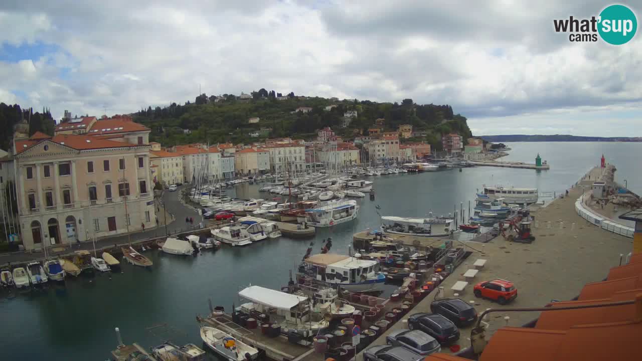 Live webcam da Pirano “Mandrač” – Splendida vista live da Villa Piranesi