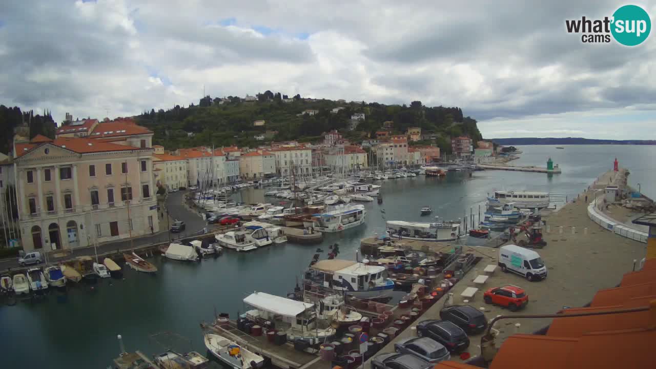 Live webcam da Pirano “Mandrač” – Splendida vista live da Villa Piranesi