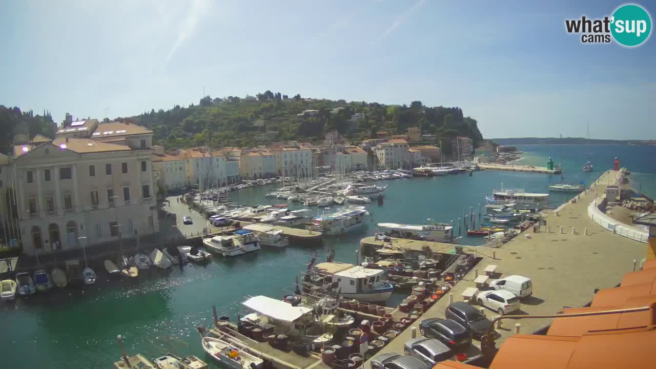 Live webcam from Piran “Mandrač” – Amazing live view from Villa Piranesi