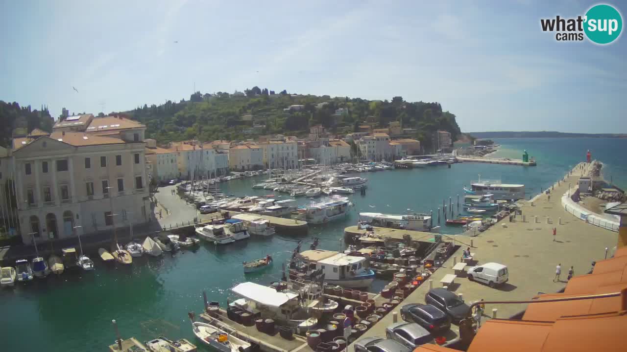 Live webcam da Pirano “Mandrač” – Splendida vista live da Villa Piranesi