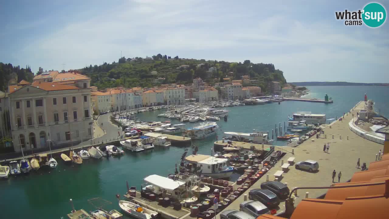 Cámara web en vivo desde Piran “Mandrač” – Increíble vista en vivo desde Villa Piranesi