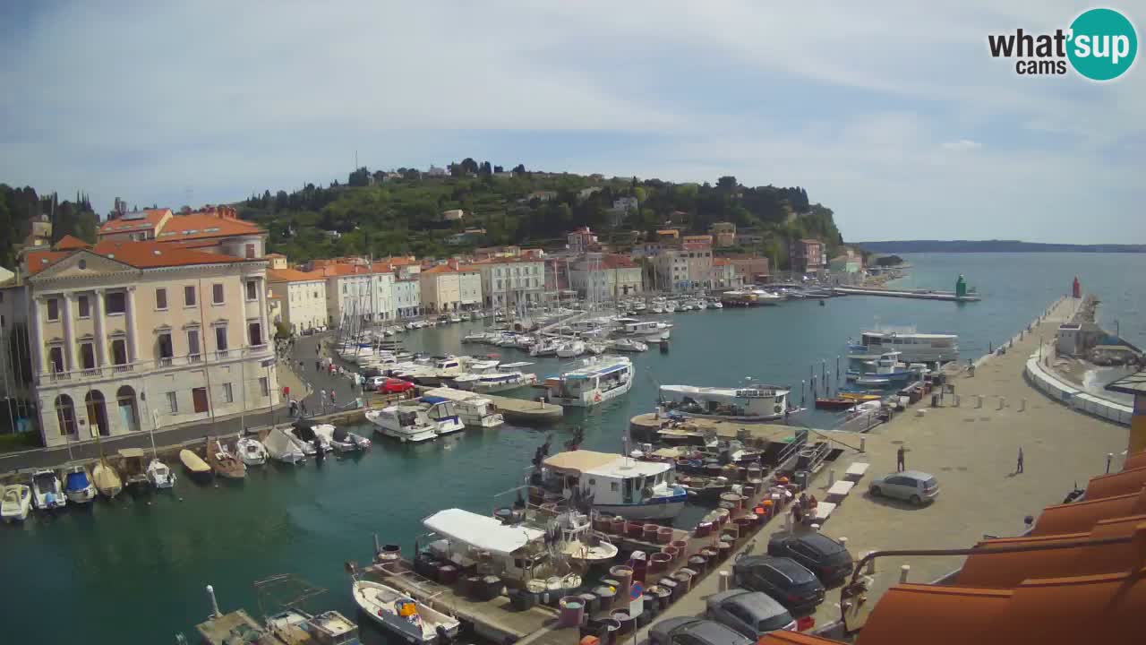 Live webcam from Piran “Mandrač” – Amazing live view from Villa Piranesi