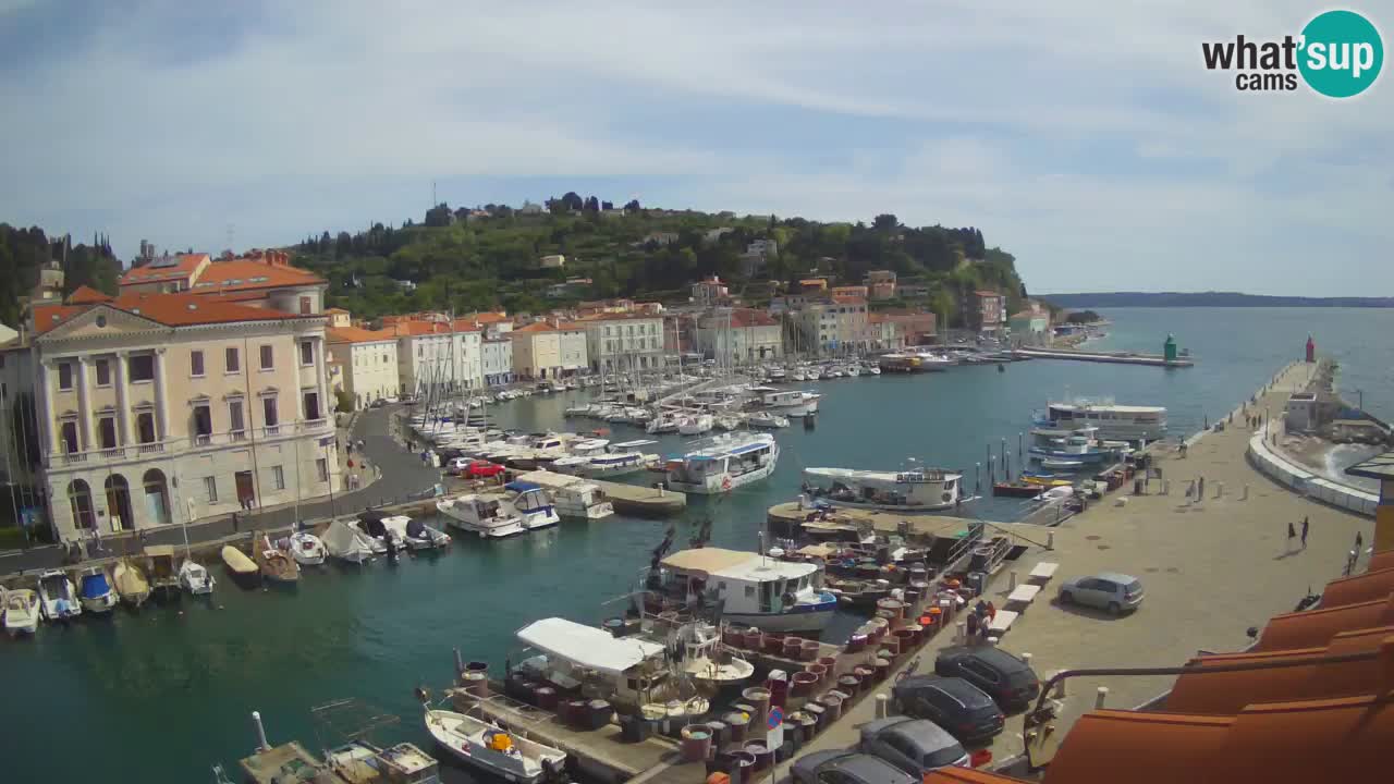 Live-Webcam aus Piran “Mandrač” – Erstaunliche Live-Ansicht von Villa Piranesi