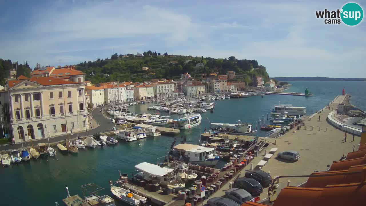 Live webcam from Piran “Mandrač” – Amazing live view from Villa Piranesi