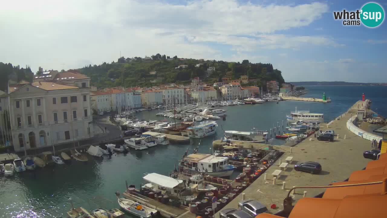 Live-Webcam aus Piran “Mandrač” – Erstaunliche Live-Ansicht von Villa Piranesi