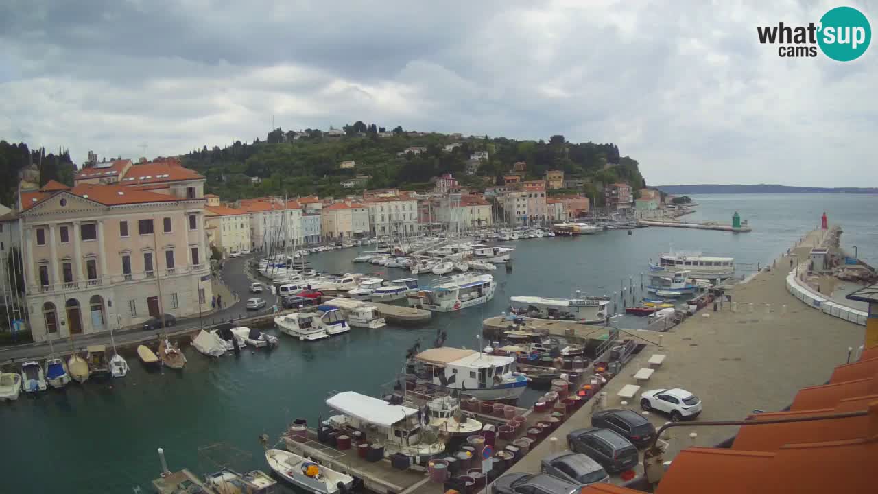 Live webcam da Pirano “Mandrač” – Splendida vista live da Villa Piranesi