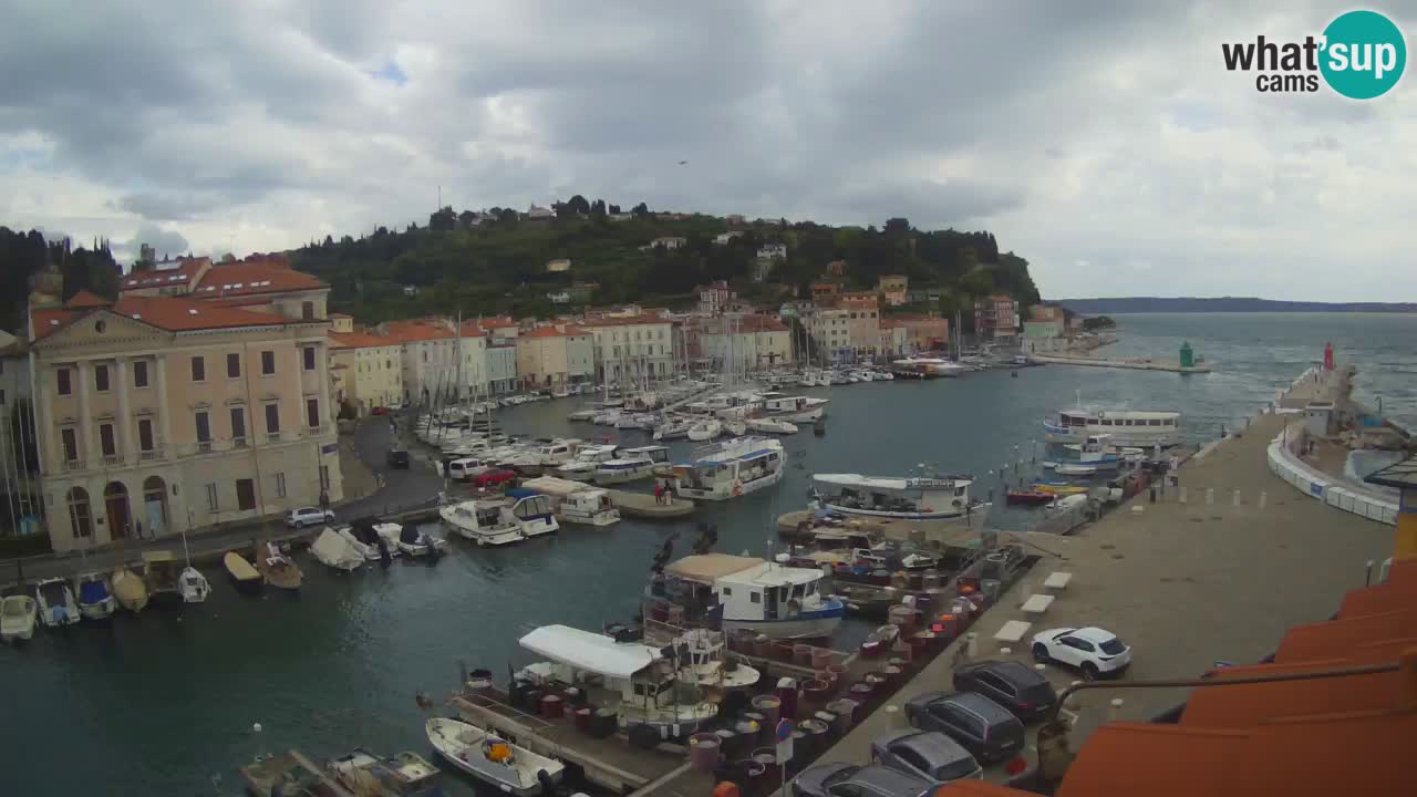 Live webcam da Pirano “Mandrač” – Splendida vista live da Villa Piranesi