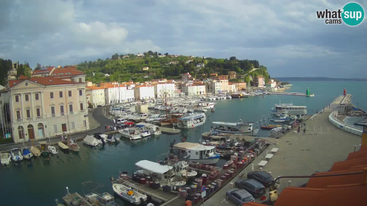 Live webcam da Pirano “Mandrač” – Splendida vista live da Villa Piranesi
