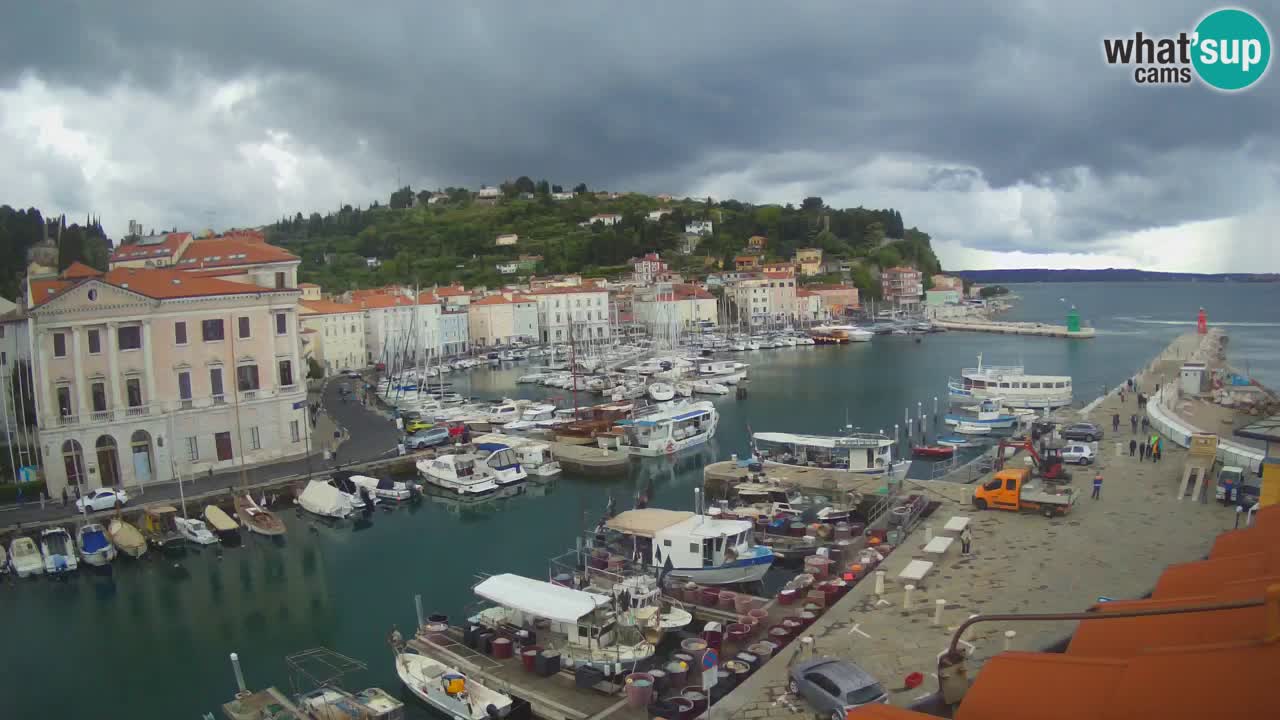 Live-Webcam aus Piran “Mandrač” – Erstaunliche Live-Ansicht von Villa Piranesi