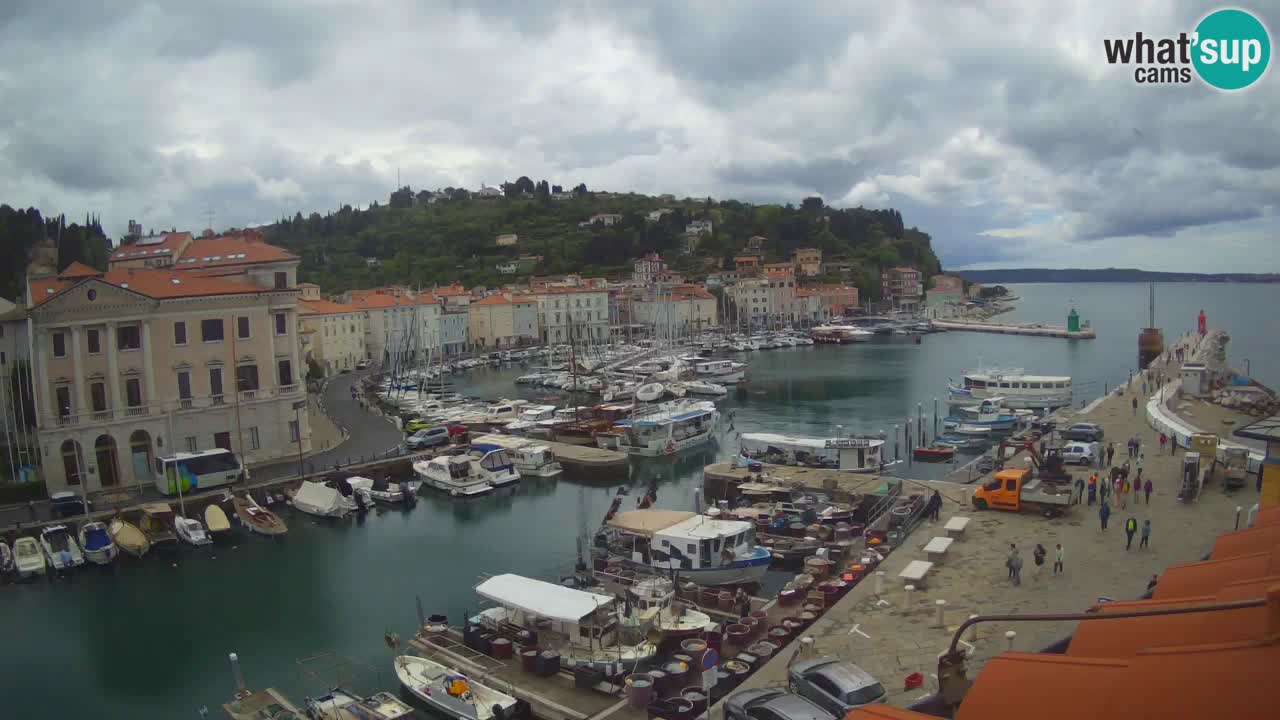 Live webcam da Pirano “Mandrač” – Splendida vista live da Villa Piranesi