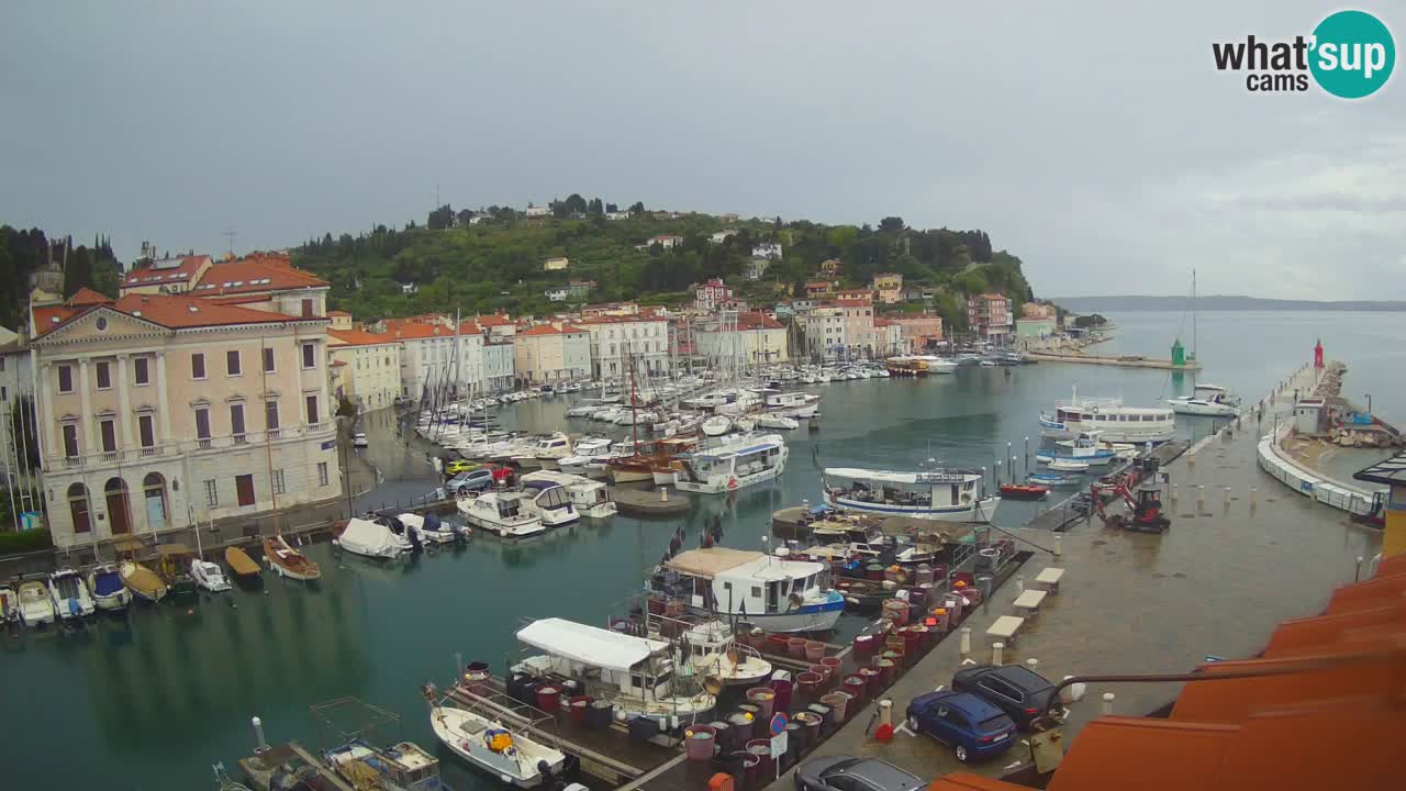 Live webcam da Pirano “Mandrač” – Splendida vista live da Villa Piranesi